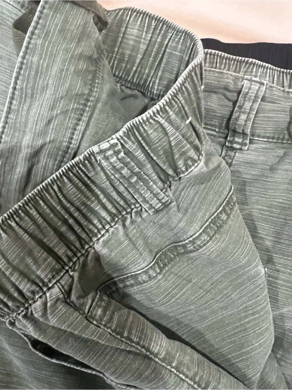(3 pairs) Lane Bryant (1 Black and 2 Olive) Women's Casual Shorts